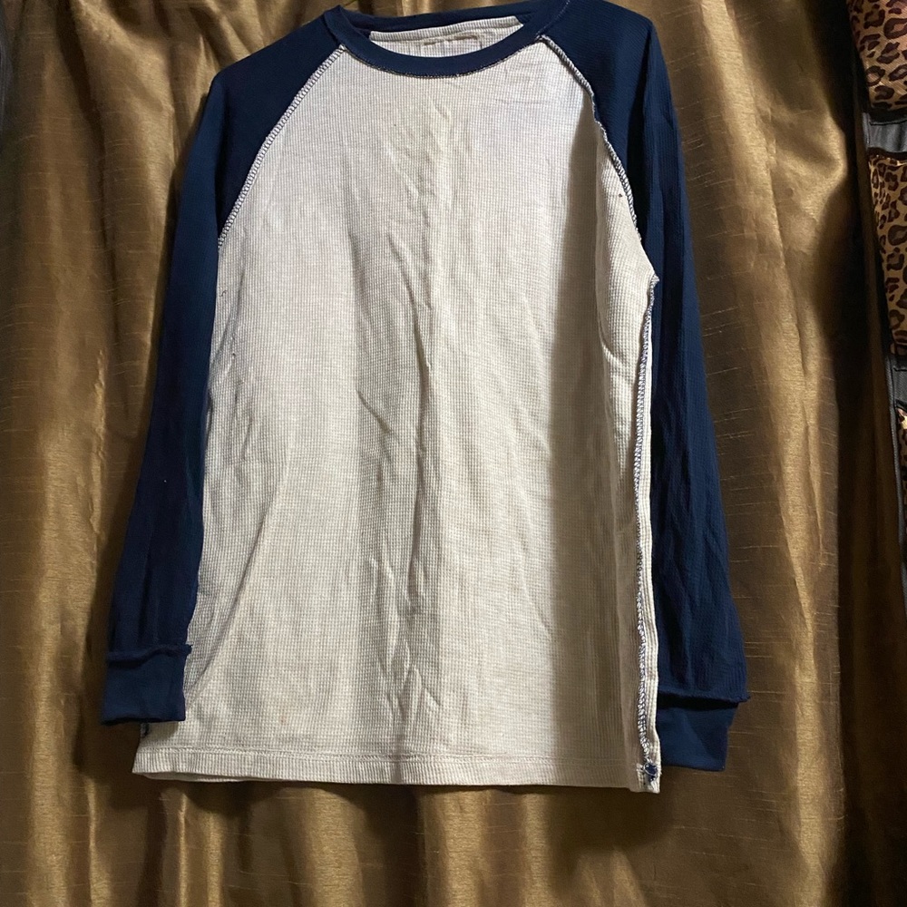 Men’s baseball style thermal shirt